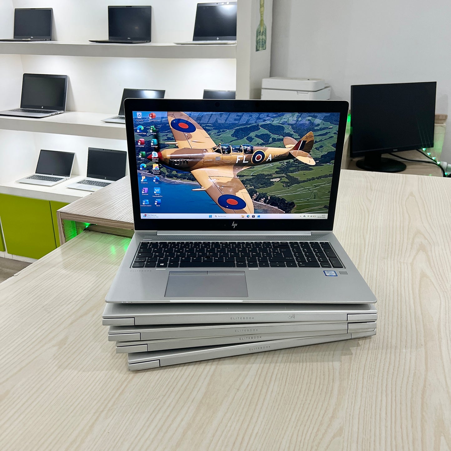 Mini Gamer Hp Elitebook 850 G5-  Core i7-7ème Génération - 08Go DDR4 - 256Go SSD - 15,6" FHD