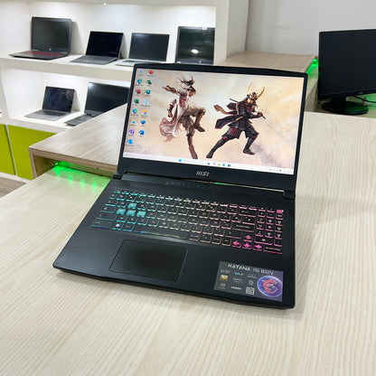 Gamer MSI Katana 15 B12VFK
-  Core i7-12ème Génération - RTX 4060 8Go dédiée - 16Go DDR5 - 512Go SSD - 15,6"FHD 144Hz