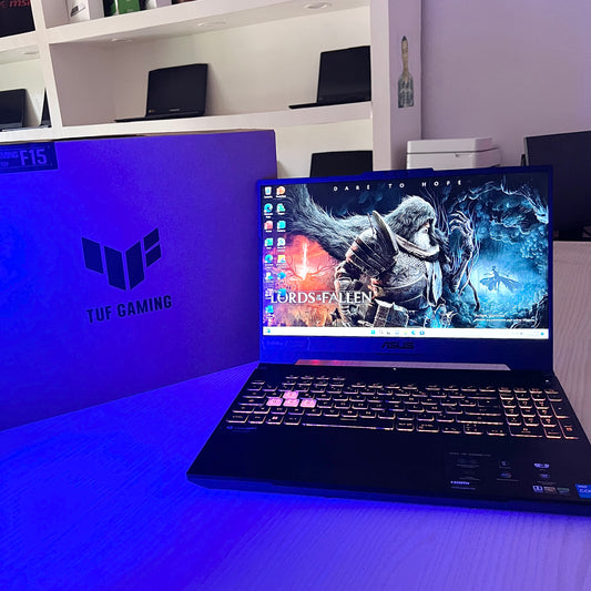 Gamer Asus TUF F15  -  Core i5-12ème Génération - RTX 3050 4Go dédiée - 16Go DDR4 - 512Go SSD - 15,6" 144Hz