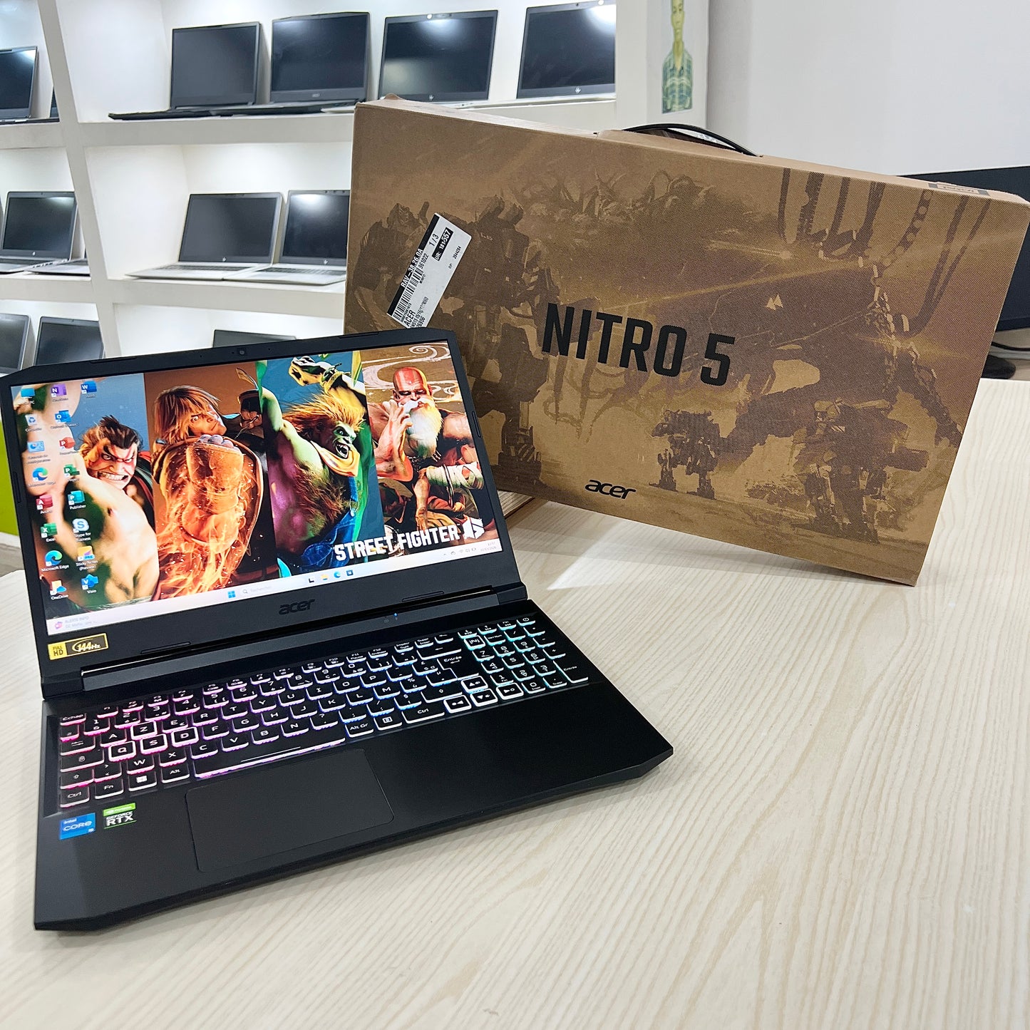 Gamer Acer Nitro AN515-57 Core i5-11ème Génération - RTX 3060 6Go dédiée - 16Go DDR4 - 512Go SSD - 15,6" 144Hz