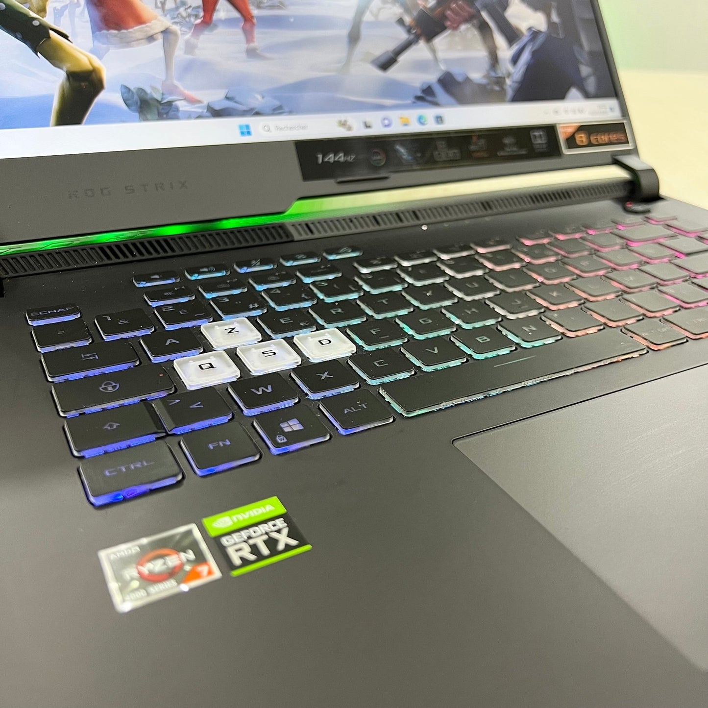 Gamer Asus Rog Strix G513IC AMD Ryzen 7 4800H, RTX 3050 4Go dédiée, 16Go DDR4, 512Go SSD, 15,6" 144Hz