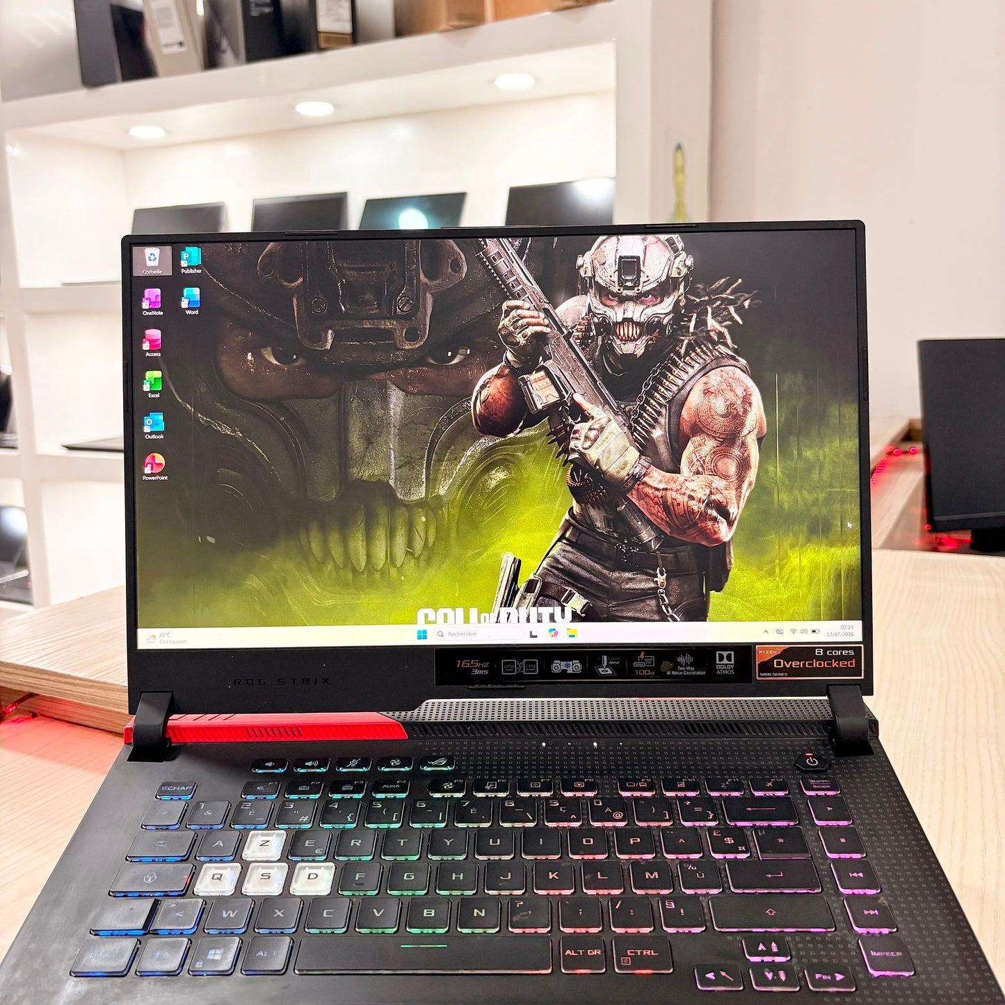 Gamer Asus Rog Strix G513QY Ryzen 9 / 12Go dédiée / 32Go DDR4 / 1 téra SSD