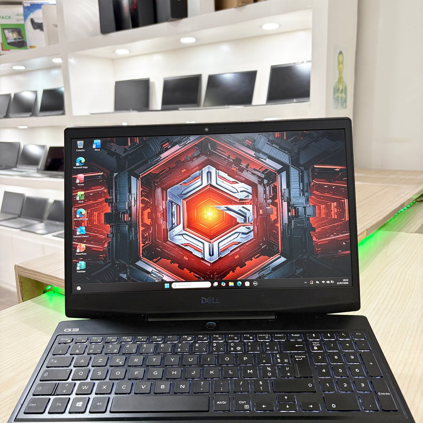 Gamer Dell G3 3500- Core i5-10ème - NVIDIA GeForce GTX 1650 4Go dédiée - 16Go DDR4 - 512Go SSD- 15,6" FHD 120Hz