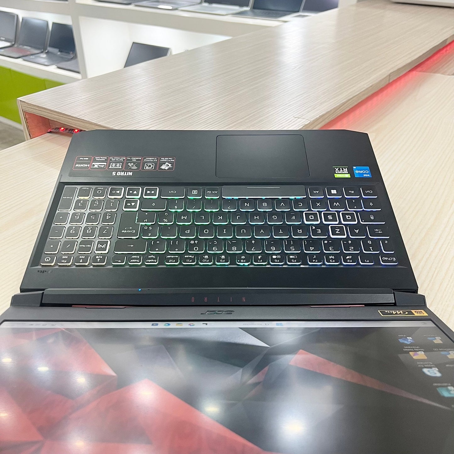 Gamer Acer Nitro AN515-57 Core i5-11ème Génération - RTX 3060 6Go dédiée - 16Go DDR4 - 512Go SSD - 15,6" 144Hz