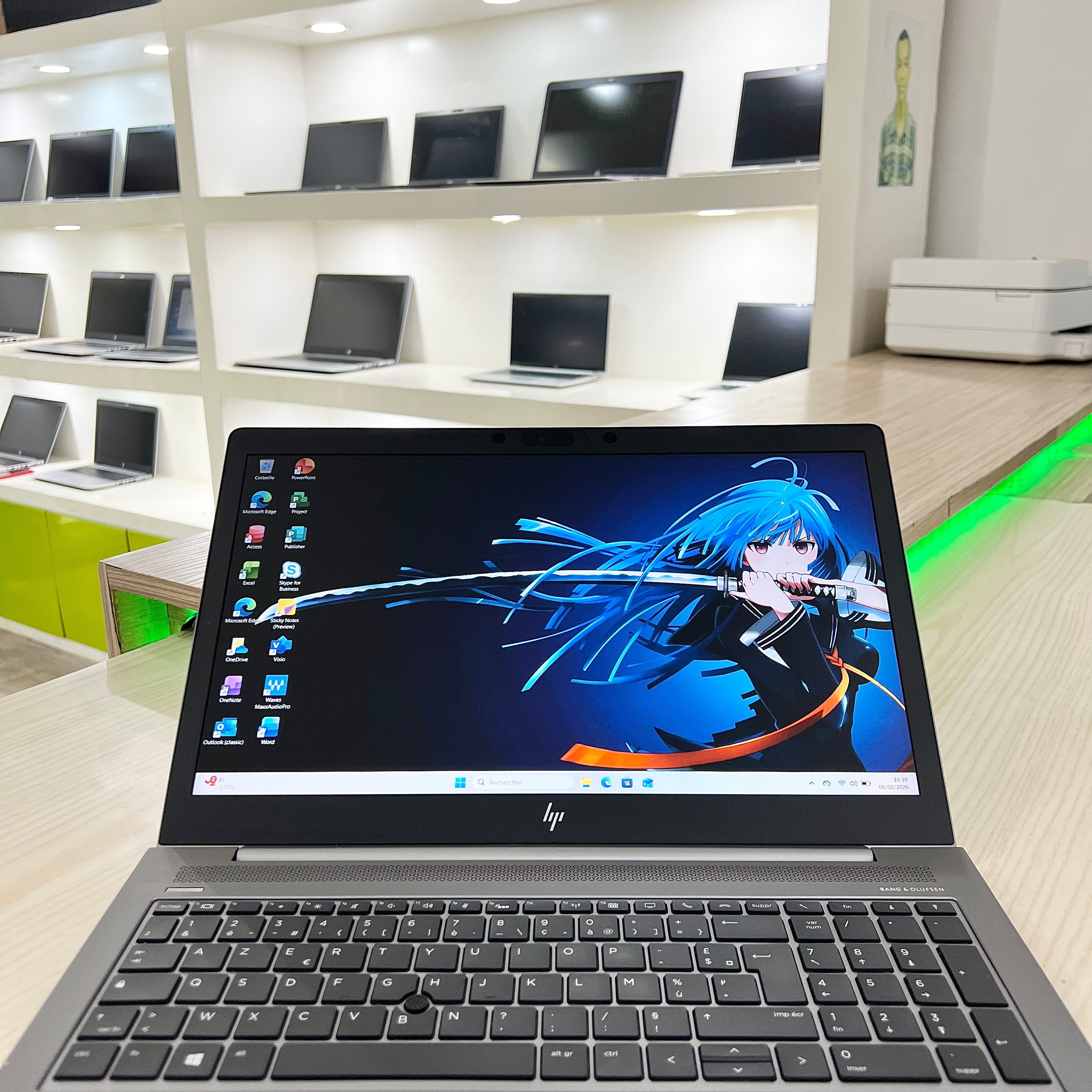 HP ZBook 15u G6  - Core i5-8ème génération, Amd Radeon WX3200, 08Go DDR4, 256Go SSD, 15,6