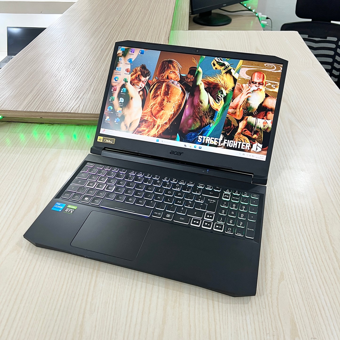 Gamer Acer Nitro AN515-57 Core i5-11ème Génération - RTX 3060 6Go dédiée - 16Go DDR4 - 512Go SSD - 15,6" 144Hz