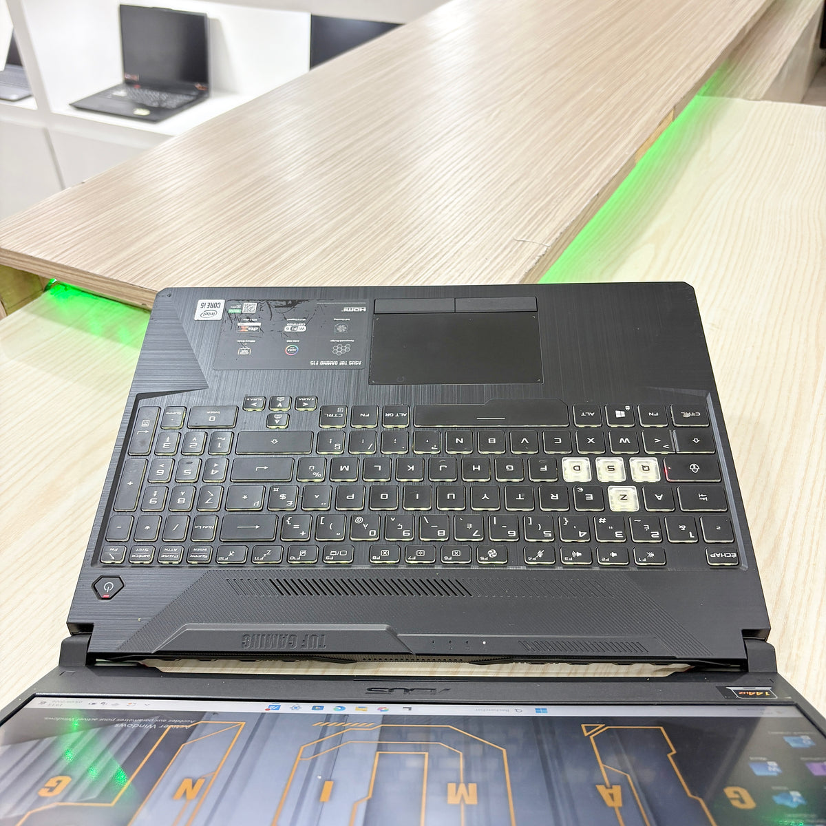 Gamer Asus TUF F15 FX506LH   -  Core i5-10ème Génération - GTX 1650 4Go dédiée - 08Go DDR4 - 512Go SSD - 15,6"FHD 144Hz
