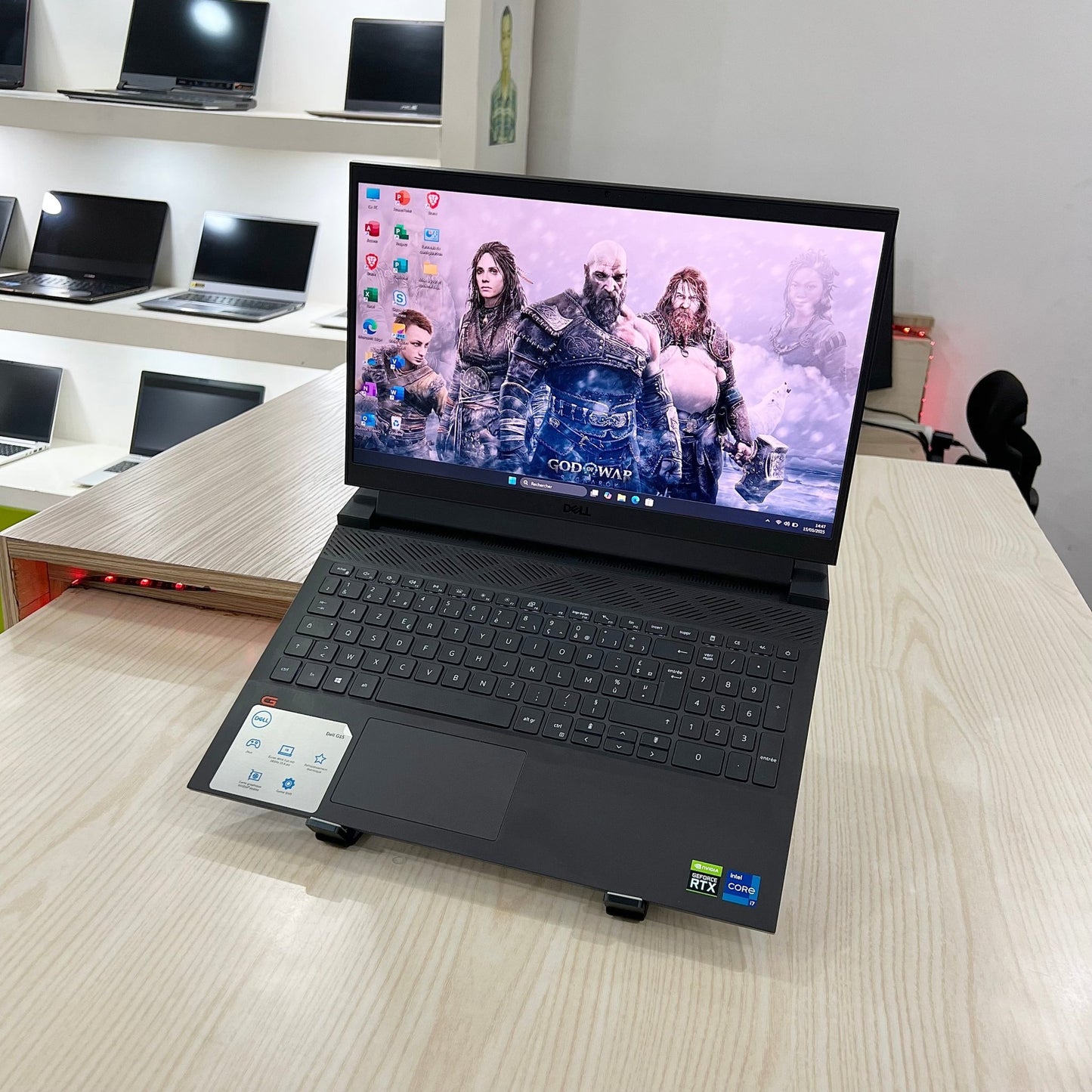 Gamer Dell G15 5511 Core i7 11ᵉ Génération, RTX 3060 6Go dédiée, 16Go DDR4, 512 SSD, 15,6" FHD 165Hz