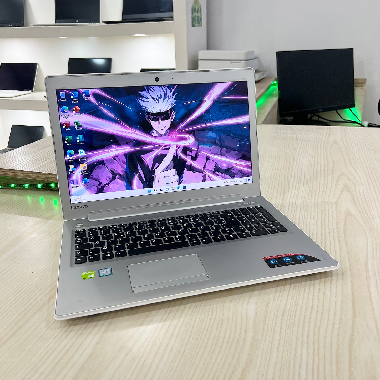 Mini Gamer Lenovo Ideapad-510-  Core i7-6ème Génération - GeForce 940MX 2Go dédiée - 08Go DDR4 - 256Go SSD - 15,6"