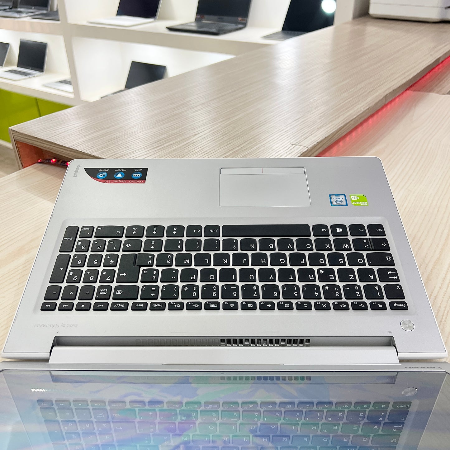 Mini Gamer Lenovo Ideapad-510-  Core i7-6ème Génération - GeForce 940MX 2Go dédiée - 08Go DDR4 - 256Go SSD - 15,6"
