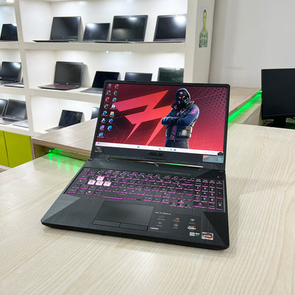 Gamer Asus TUF A15 FA506II-  Amd Ryzen 5 4600H (Core i5-10ème Génération - GTX 1650 Ti 4Go dédiée - 08Go DDR4 - 512Go SSD - 15,6"FHD 144Hz