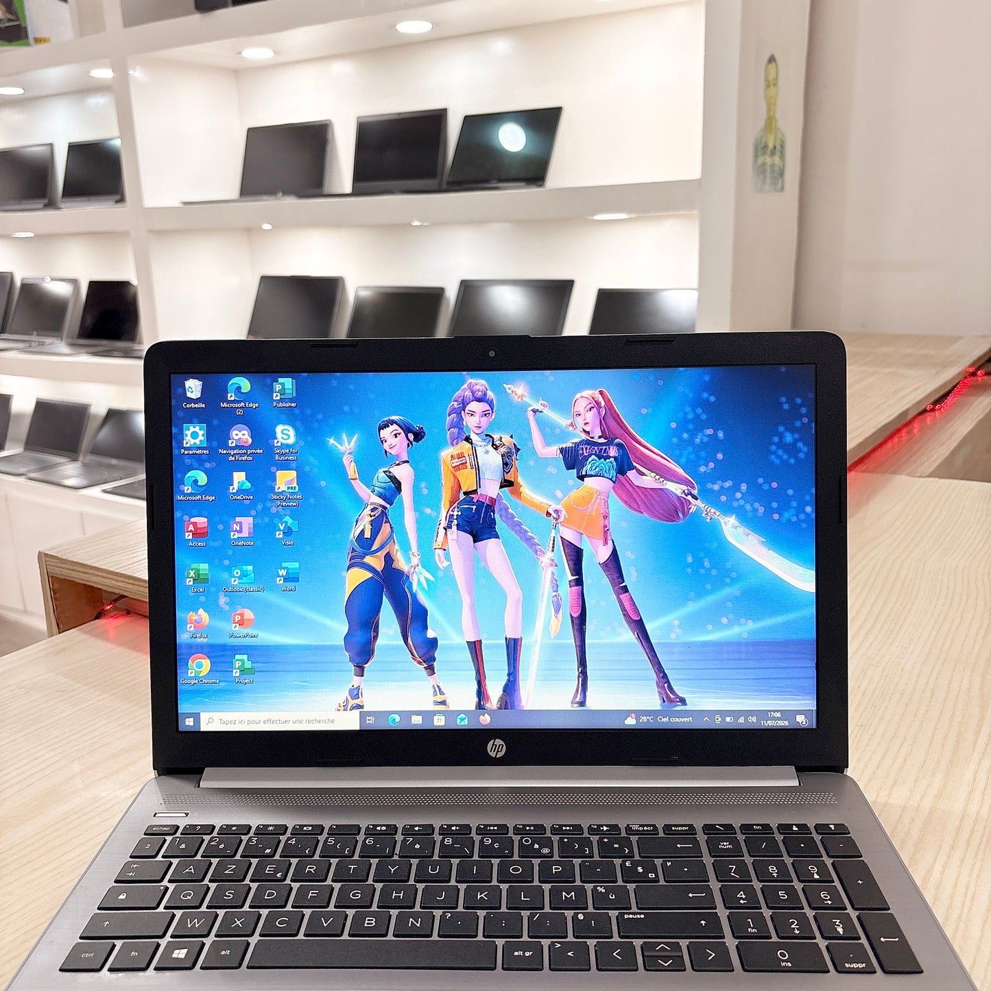 Hp 250 G7 Notebook - core i5-8ème- 256Go SSD - 08Go DDR4 - 15,6" FHD
