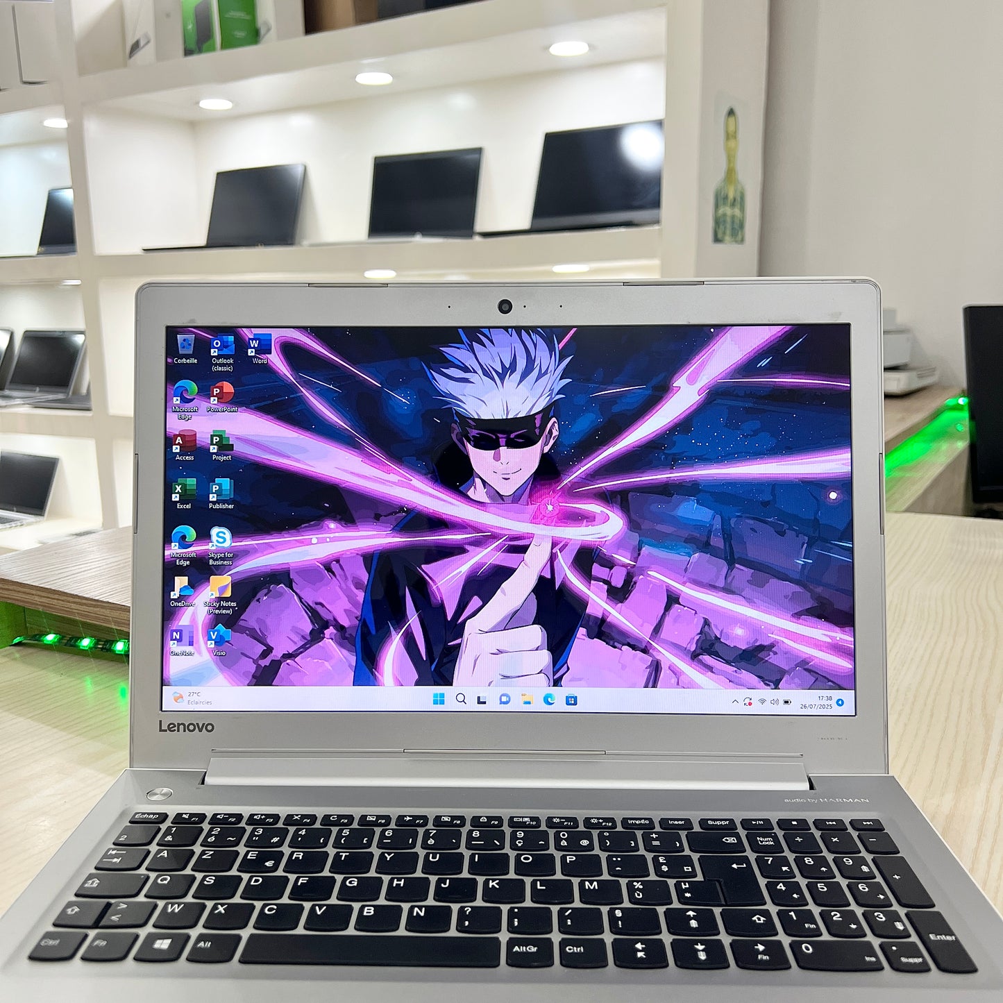 Mini Gamer Lenovo Ideapad-510-  Core i7-6ème Génération - GeForce 940MX 2Go dédiée - 08Go DDR4 - 256Go SSD - 15,6"