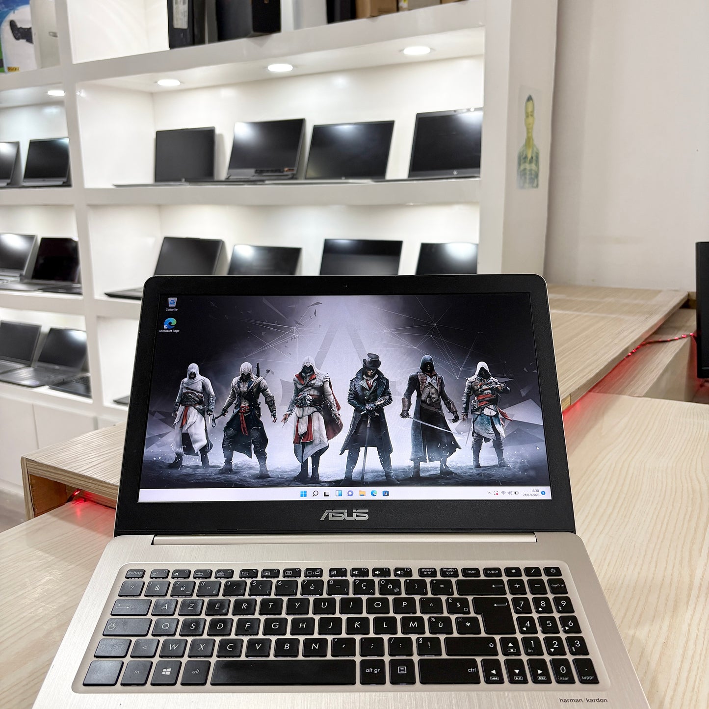 Asus Vivobook Pro X580GD- Core i7-8ème - NVIDIA GeForce 1050 2Go dédiée - 08Go DDR4 - 128Go SSD & 1 Téra HDD- 15,6" FHD