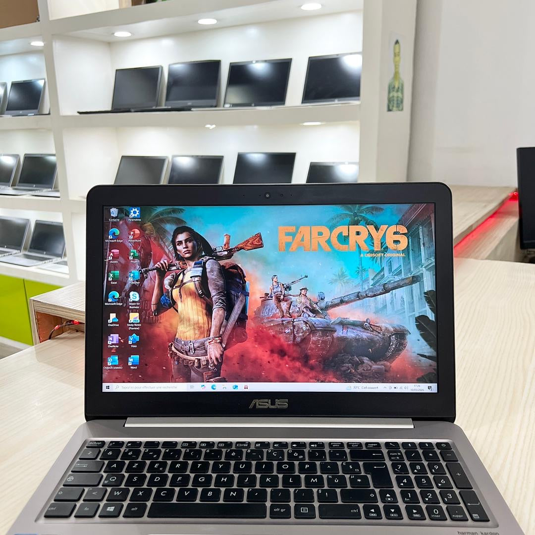 Mini Gamer asus UX510UXK-  Core i7-7ème Génération - GeForce MX950 2Go dédiée - 08Go DDR4 - 128Go SSD & 1 Téra HDD - 15,6" FHD