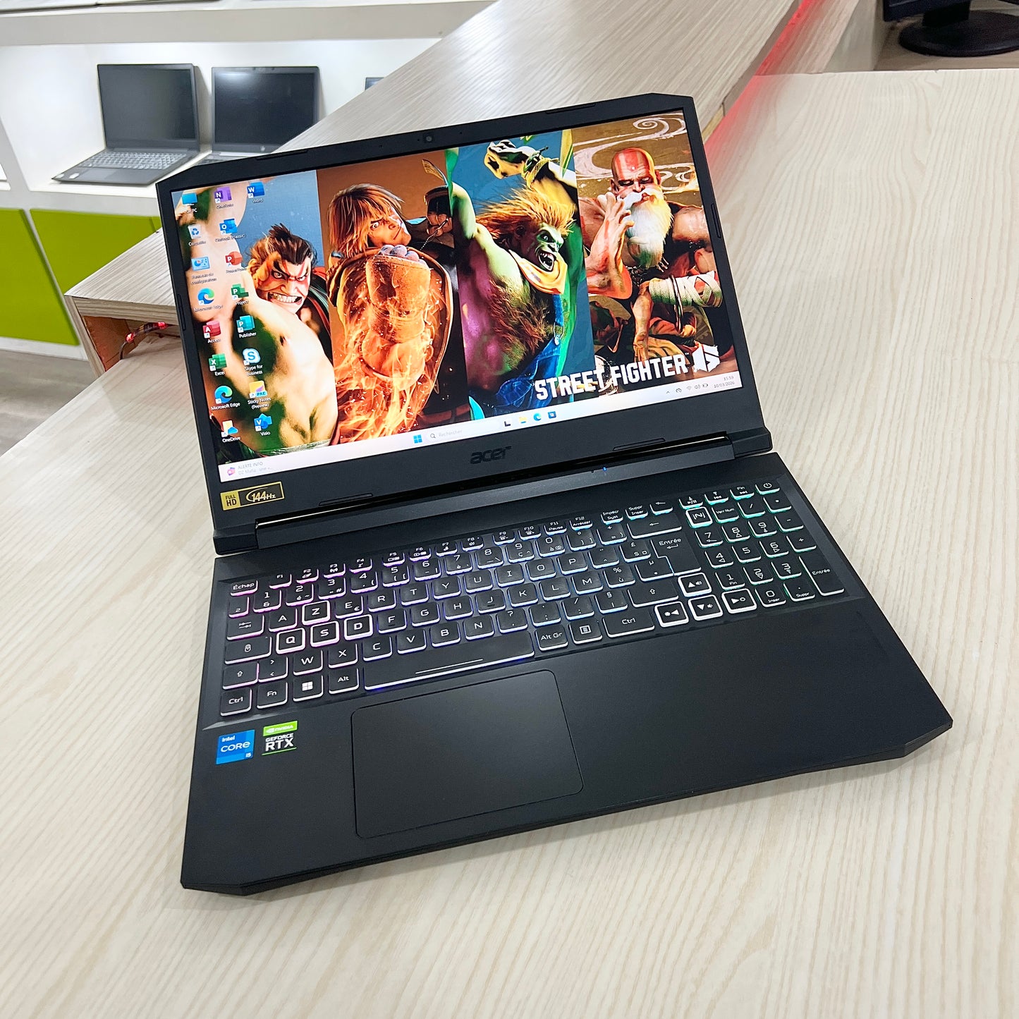 Gamer Acer Nitro AN515-57 Core i5-11ème Génération - RTX 3060 6Go dédiée - 16Go DDR4 - 512Go SSD - 15,6" 144Hz